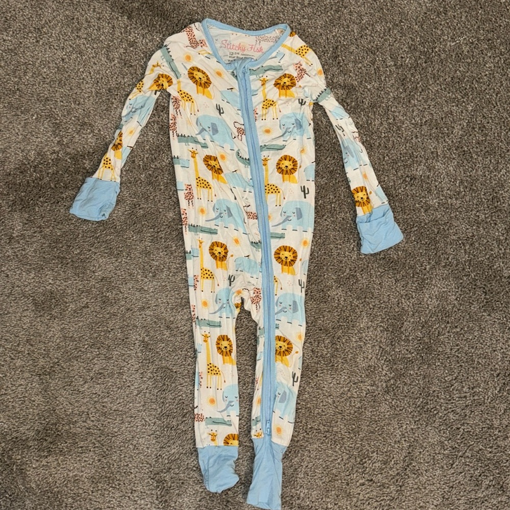 Blue and White Kids Pajamas